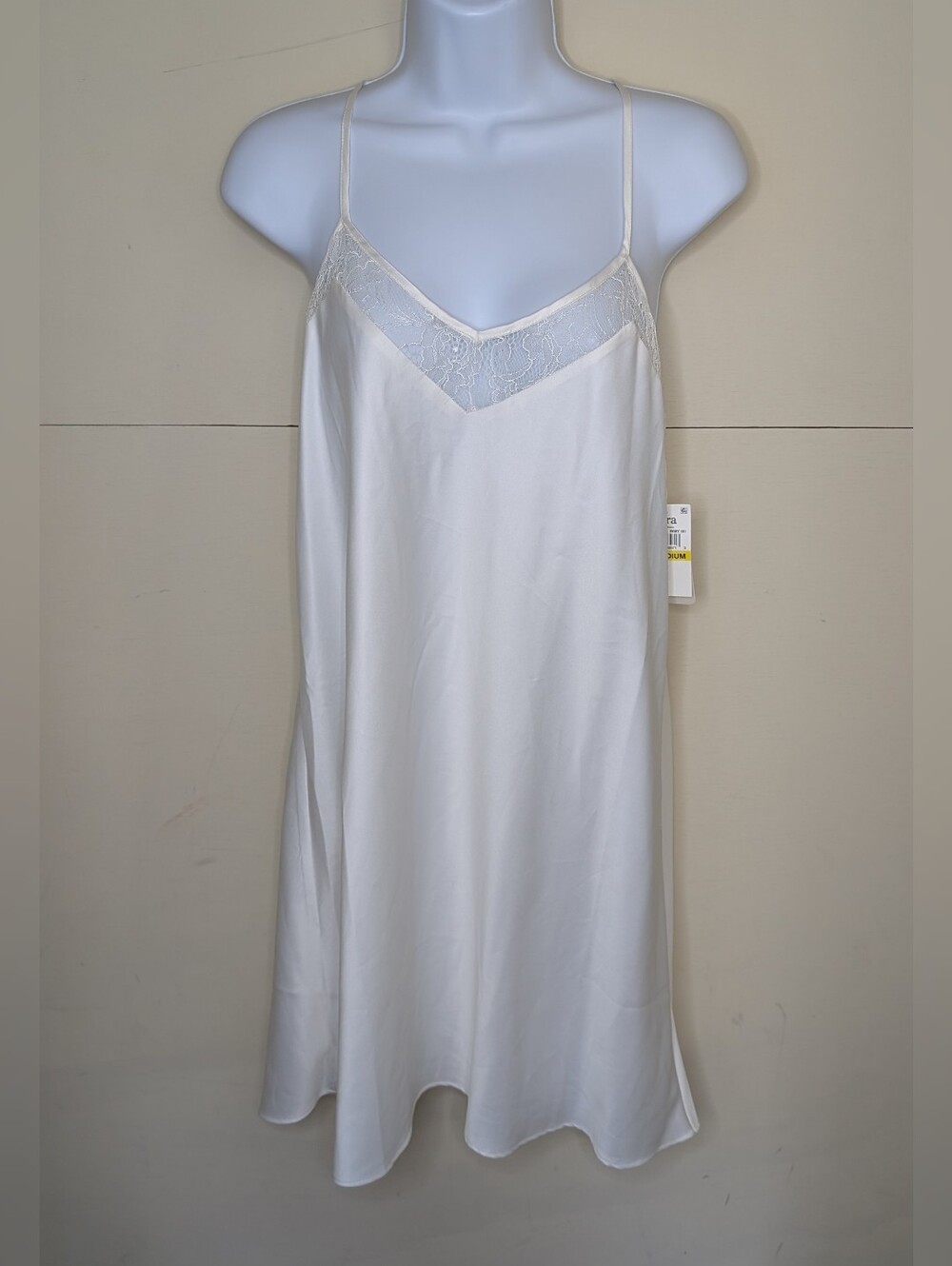 NWT Flora Slip Dress Ivory White Small Lace Details